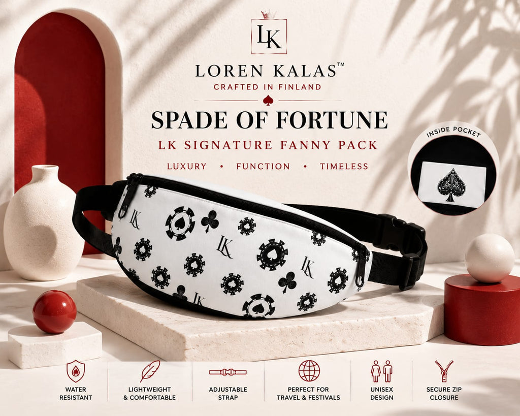 Fanny Pack by Loren Kalas™ Casino Noir Belt Bag
