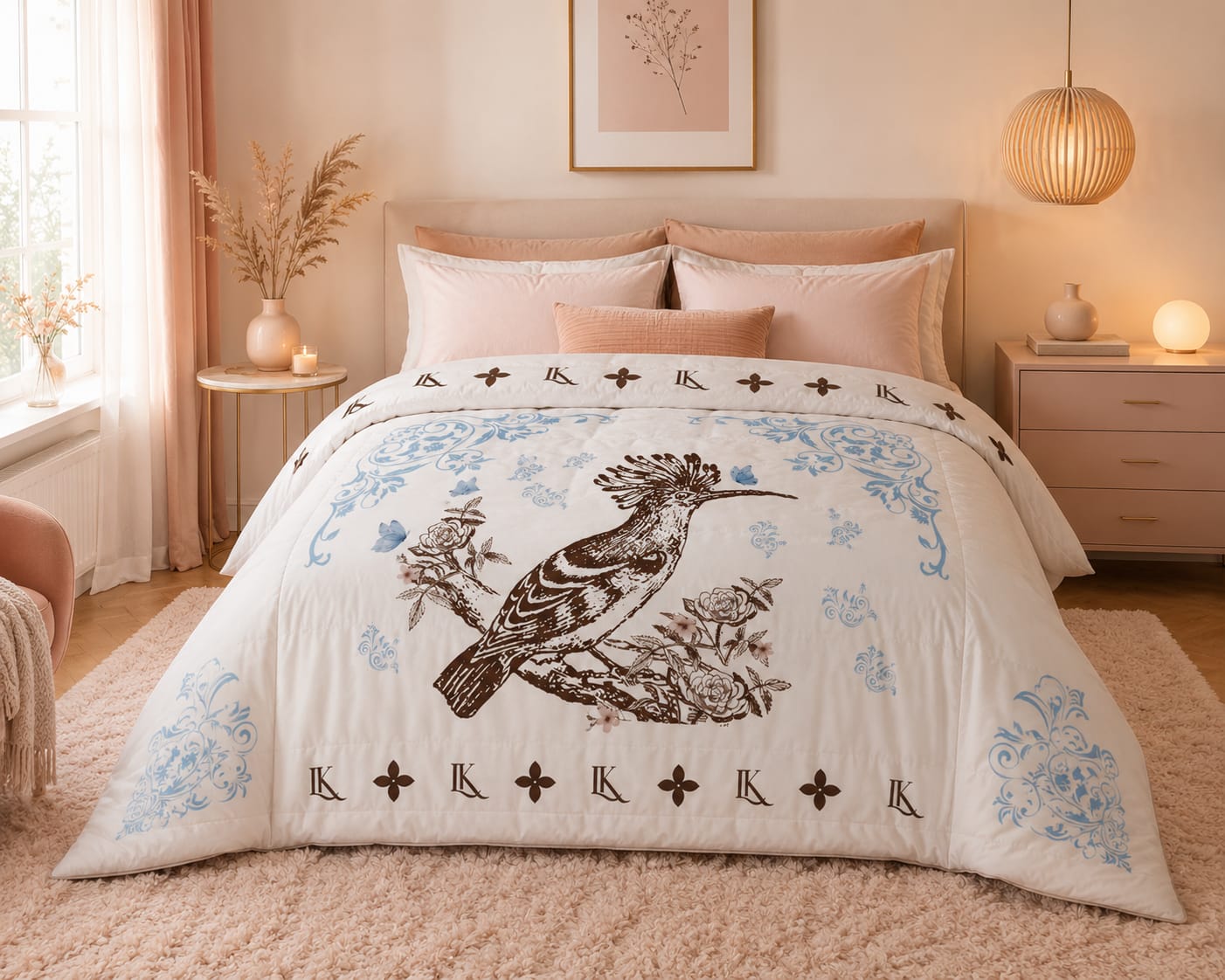Loren Kalas Château Hoopoe Luxury Comforter