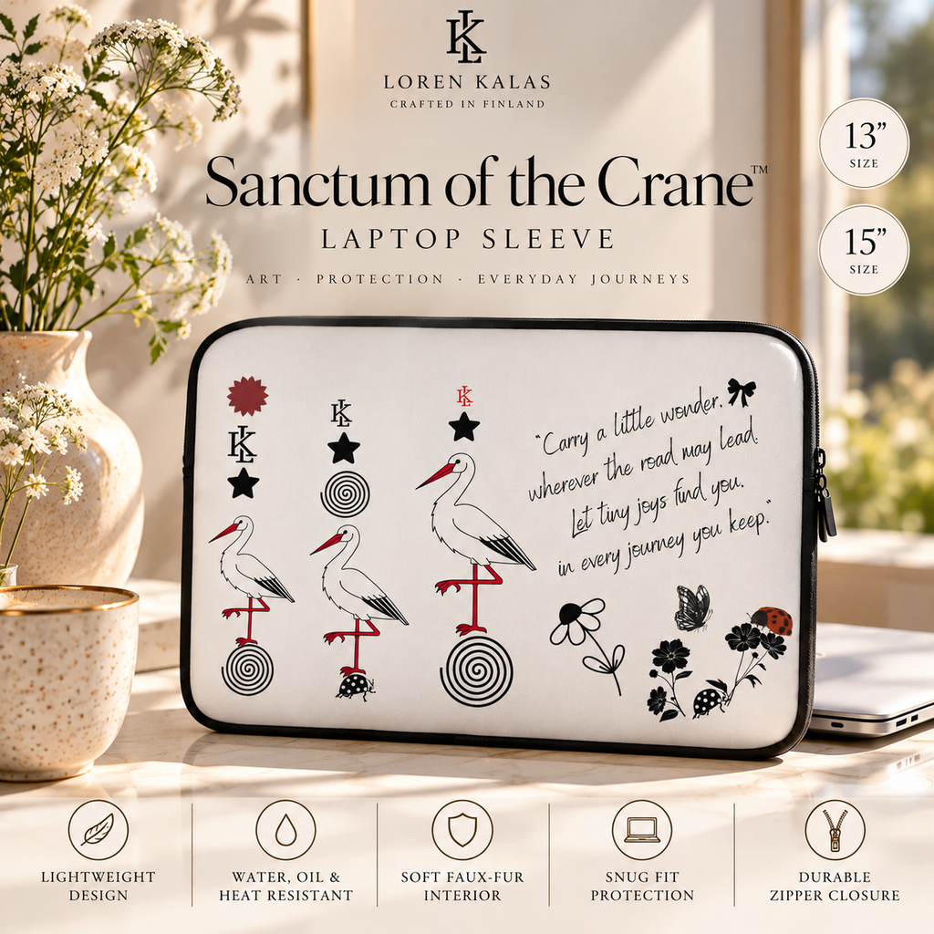 Sanctum of the Crane™ Laptop Sleeve Loren Kalas
