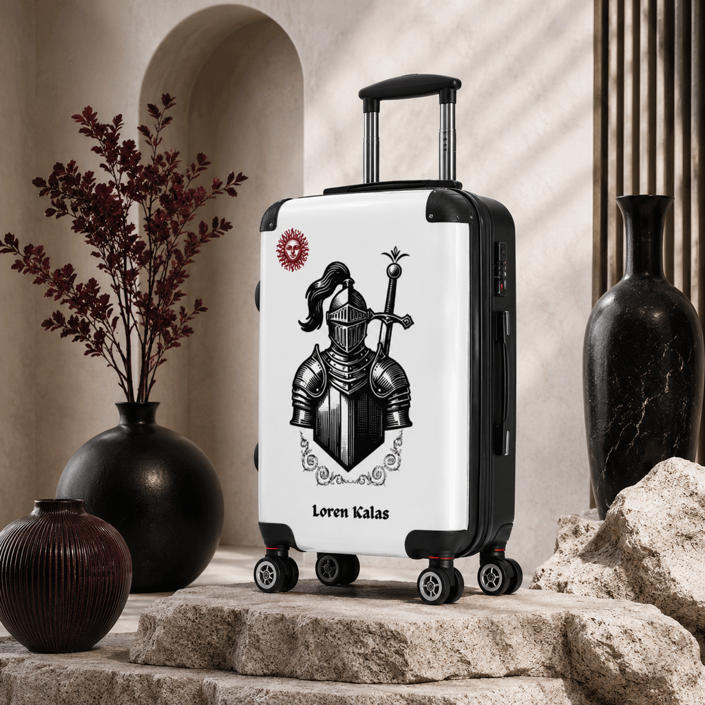 Loren Kalas House of Valor Hardshell Spinner Luggage | Limited Edition Warrior Sun Collection