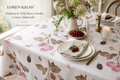 Loren Kalas™ Vadelma Garden Botanical Cotton Tablecloth